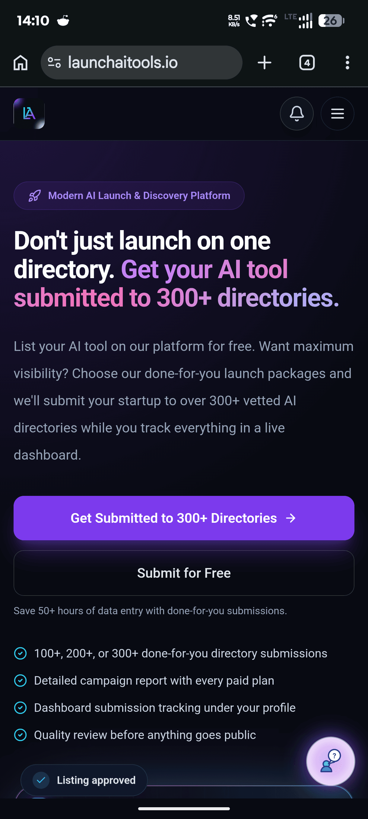 Launch AI Tools.io screenshot 1