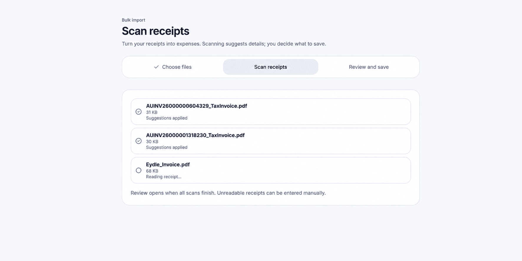 Gexpense screenshot 3