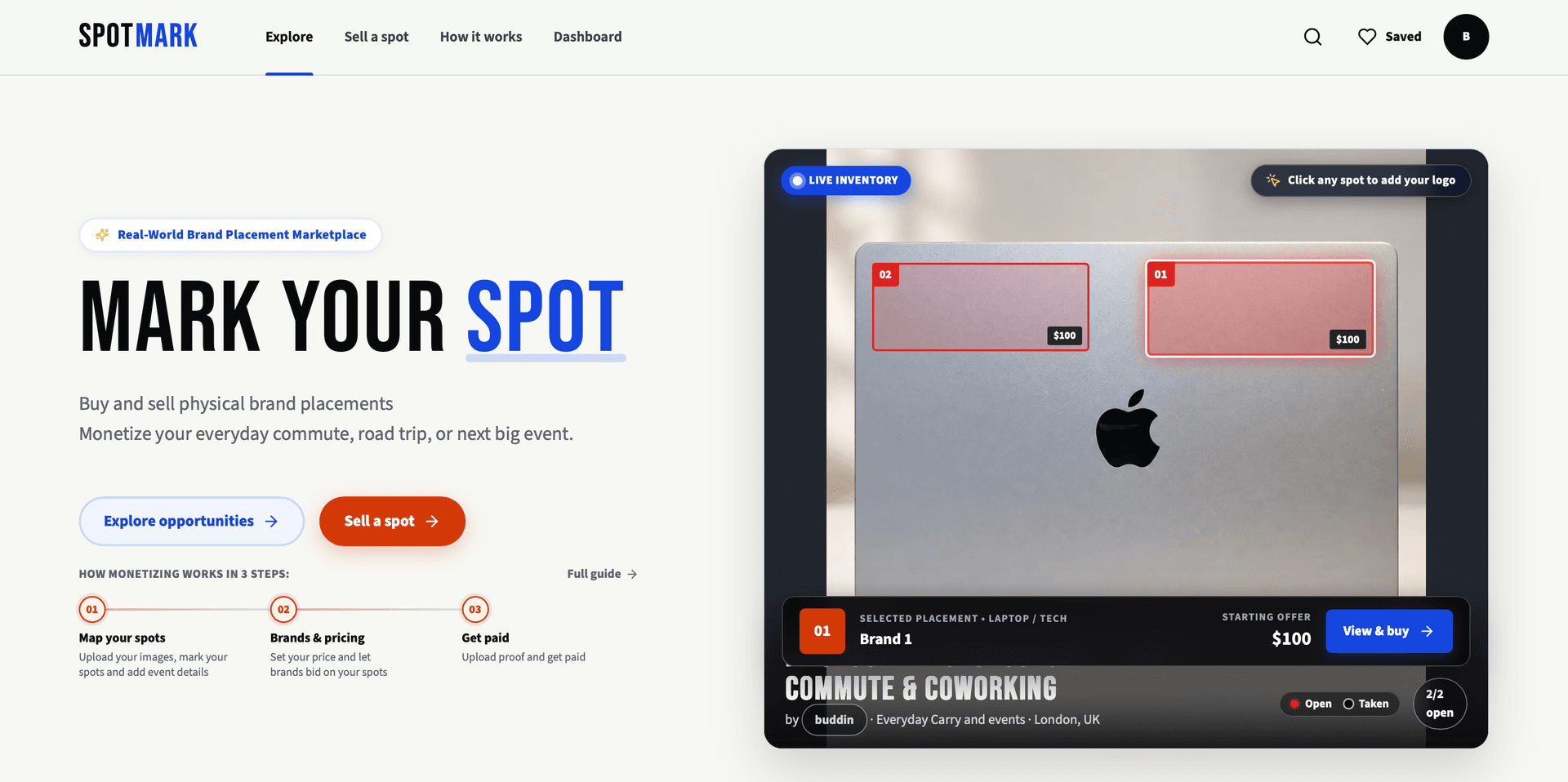 SpotMark screenshot 1