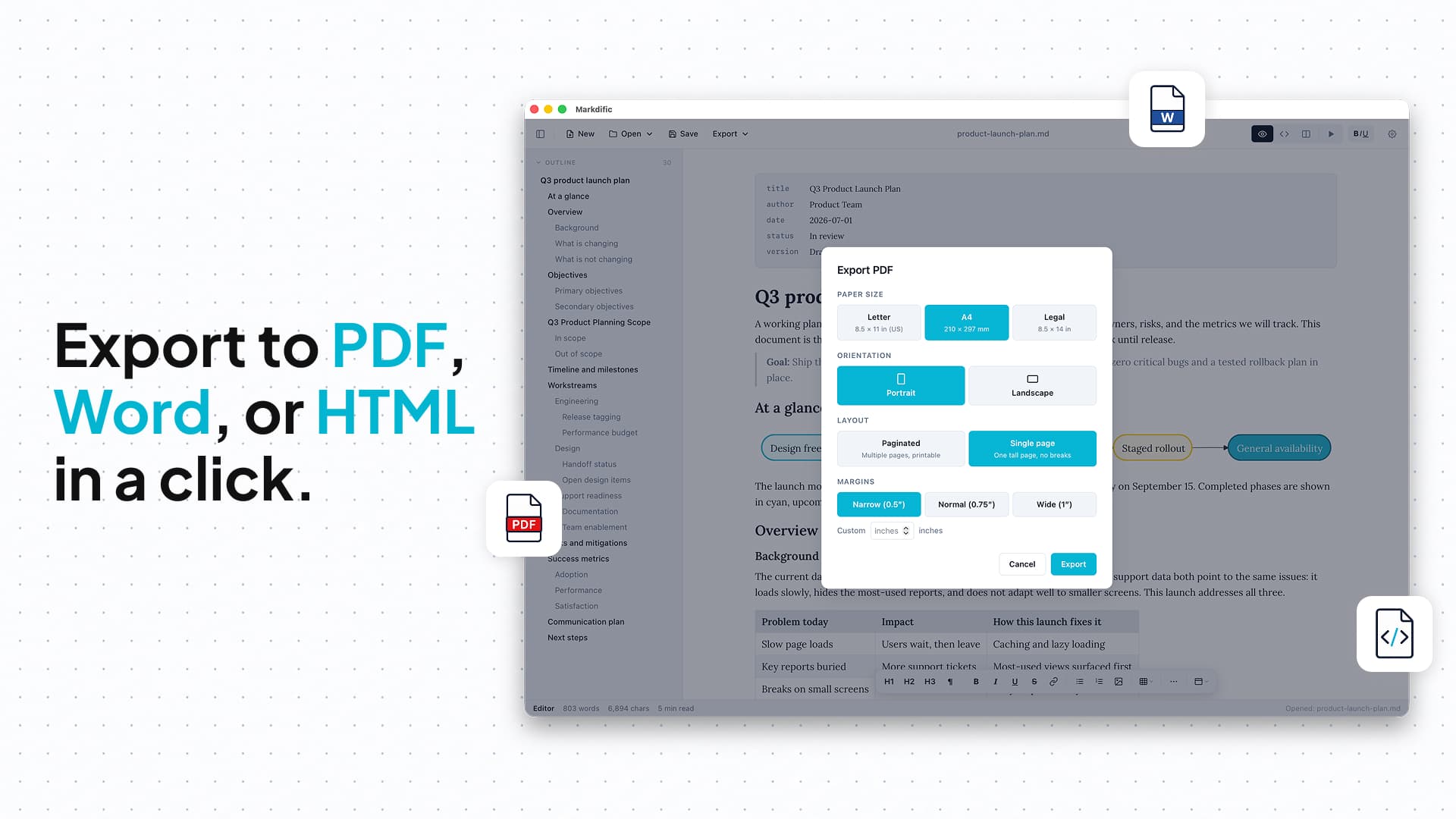 Markdific screenshot 2
