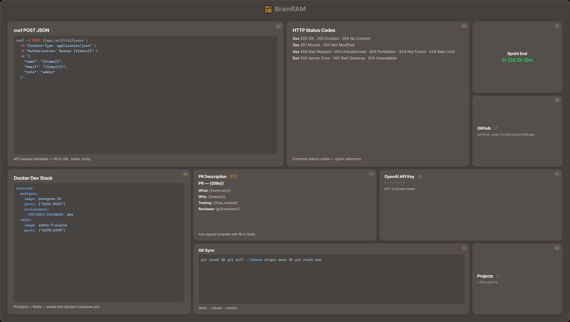 BrainRAM screenshot 2