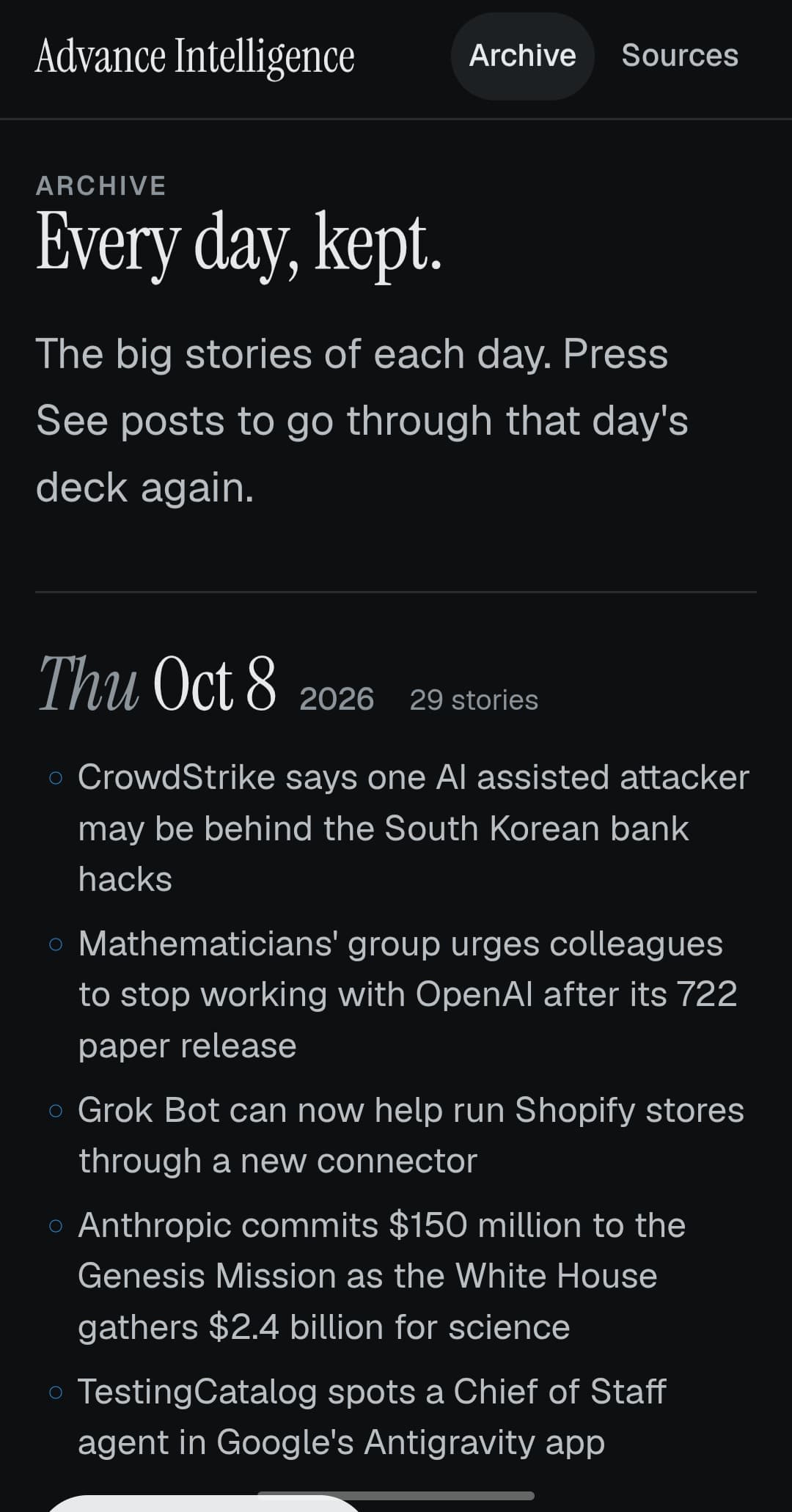 Advance Intelligence screenshot 4
