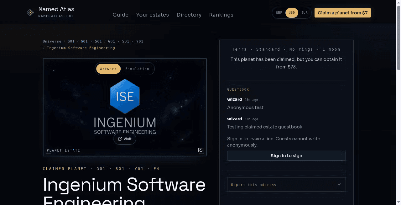 Named Atlas screenshot 3